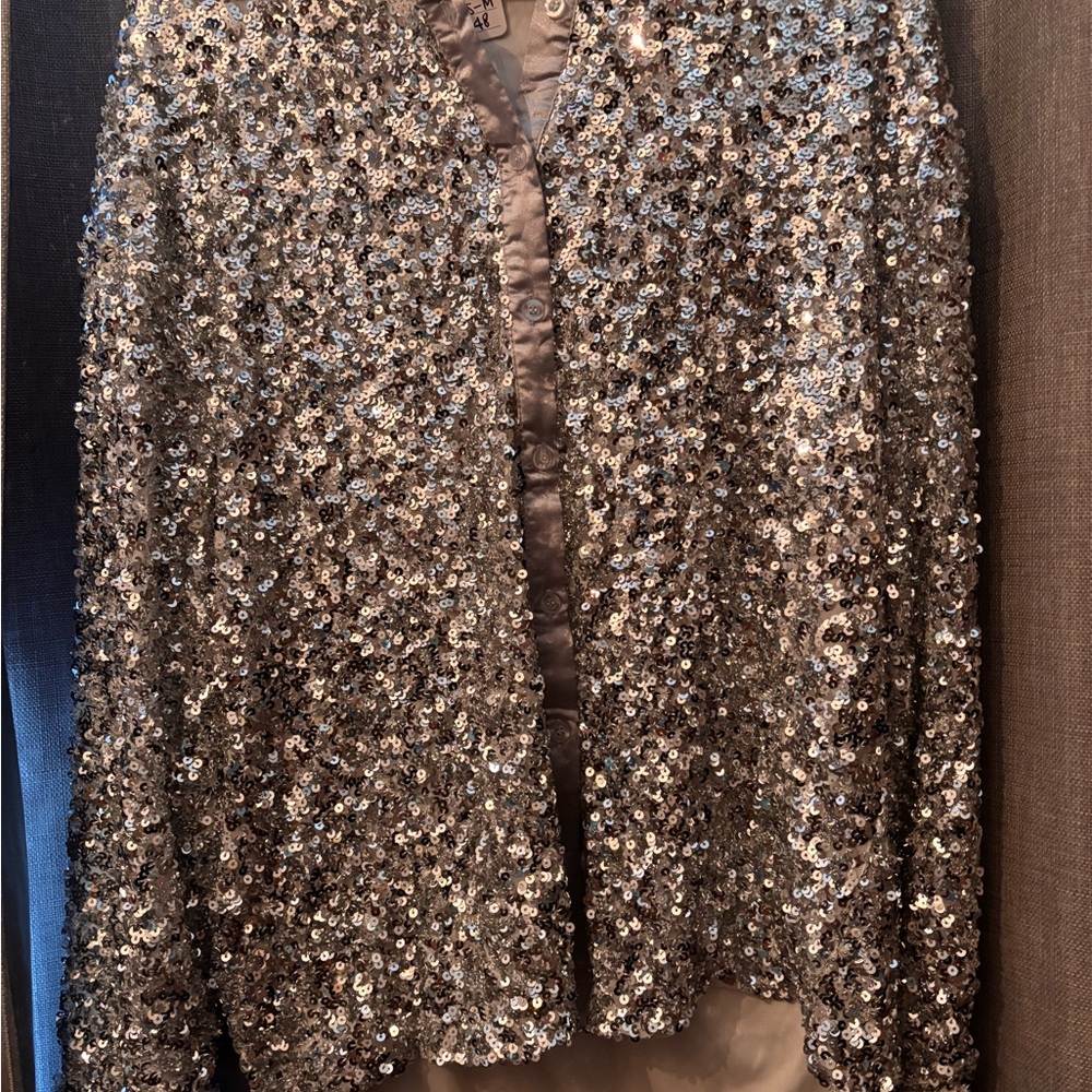 Silver Sequin Jacket